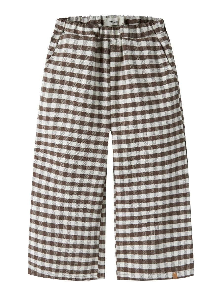 Lil' Atelier Mini NOKI WIDE PANT - Teak | Torgunns Barneklær AS