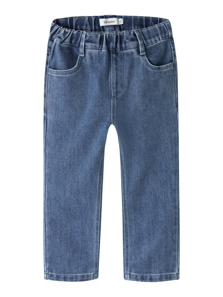 Lil' Atelier Mini OBELLO LOOSE JEANS - Dark Blue Denim | Torgunns Barneklær AS