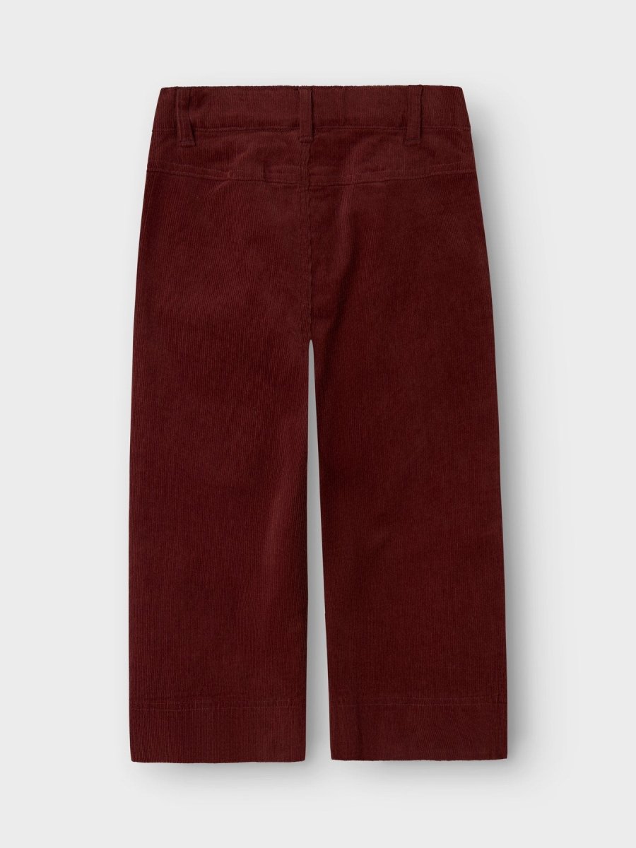 Lil' Atelier Mini OBERT CORD WIDE PANT - Hot Chocolate | Torgunns Barneklær AS