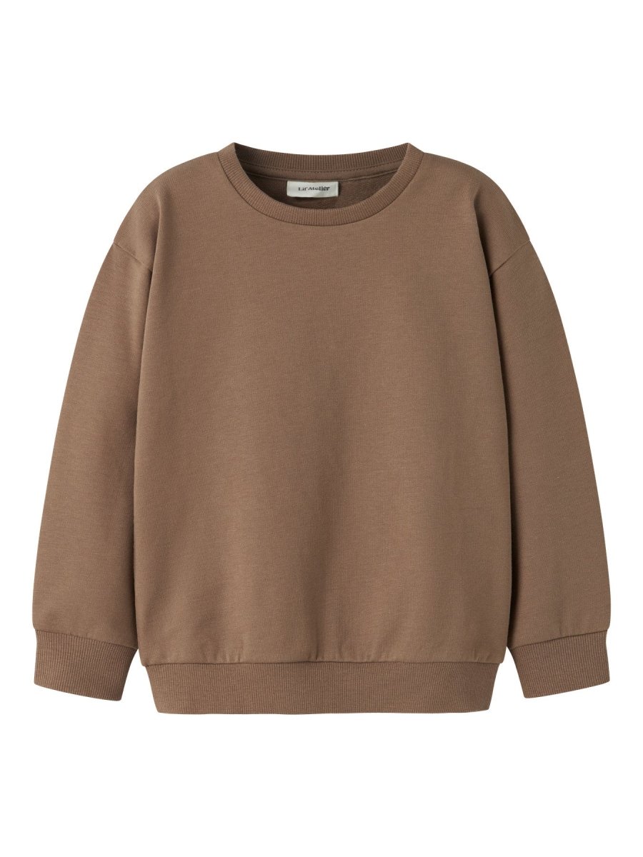 Lil Atelier Mini OMAS LOOSE SWEAT - Coca Mocha | Torgunns Barneklær AS