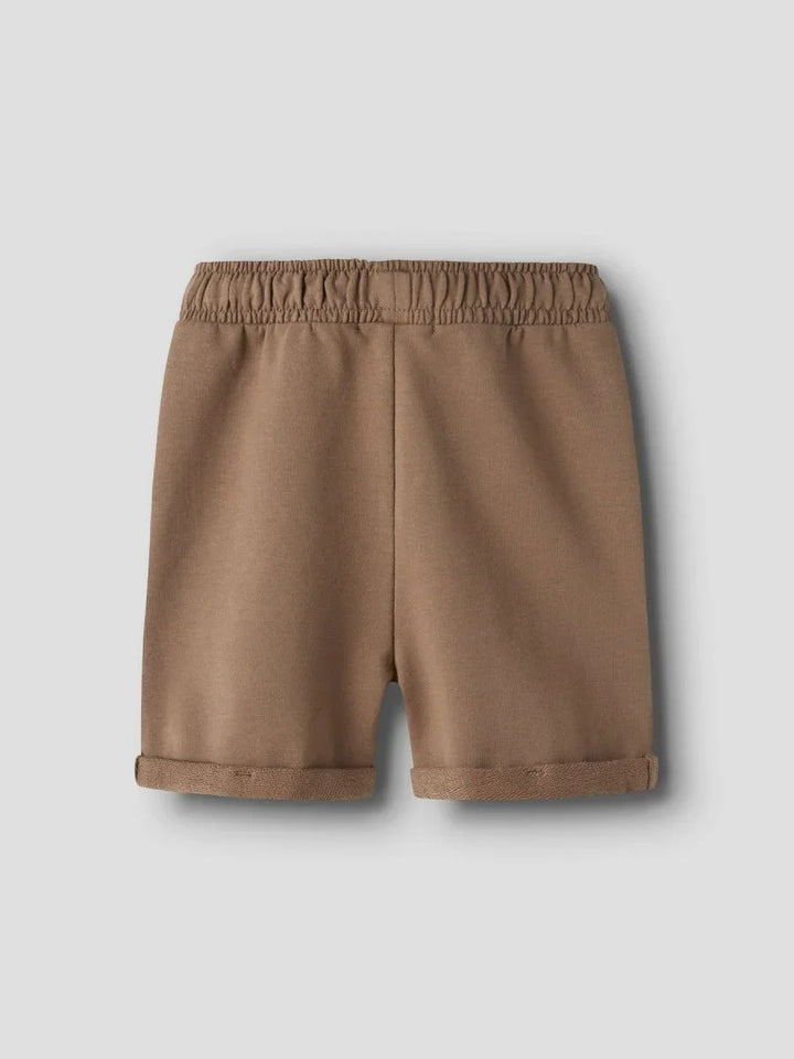 Lil Atelier Mini OMAS sweatshorts - Coca Mocha | Torgunns Barneklær AS