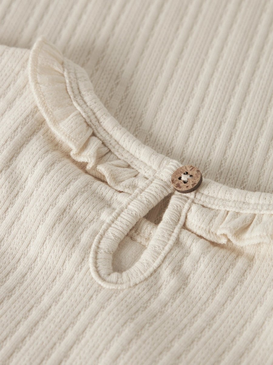 Lil' Atelier Mini ONELA LS SLIM TOP - Turtledove | Torgunns Barneklær AS