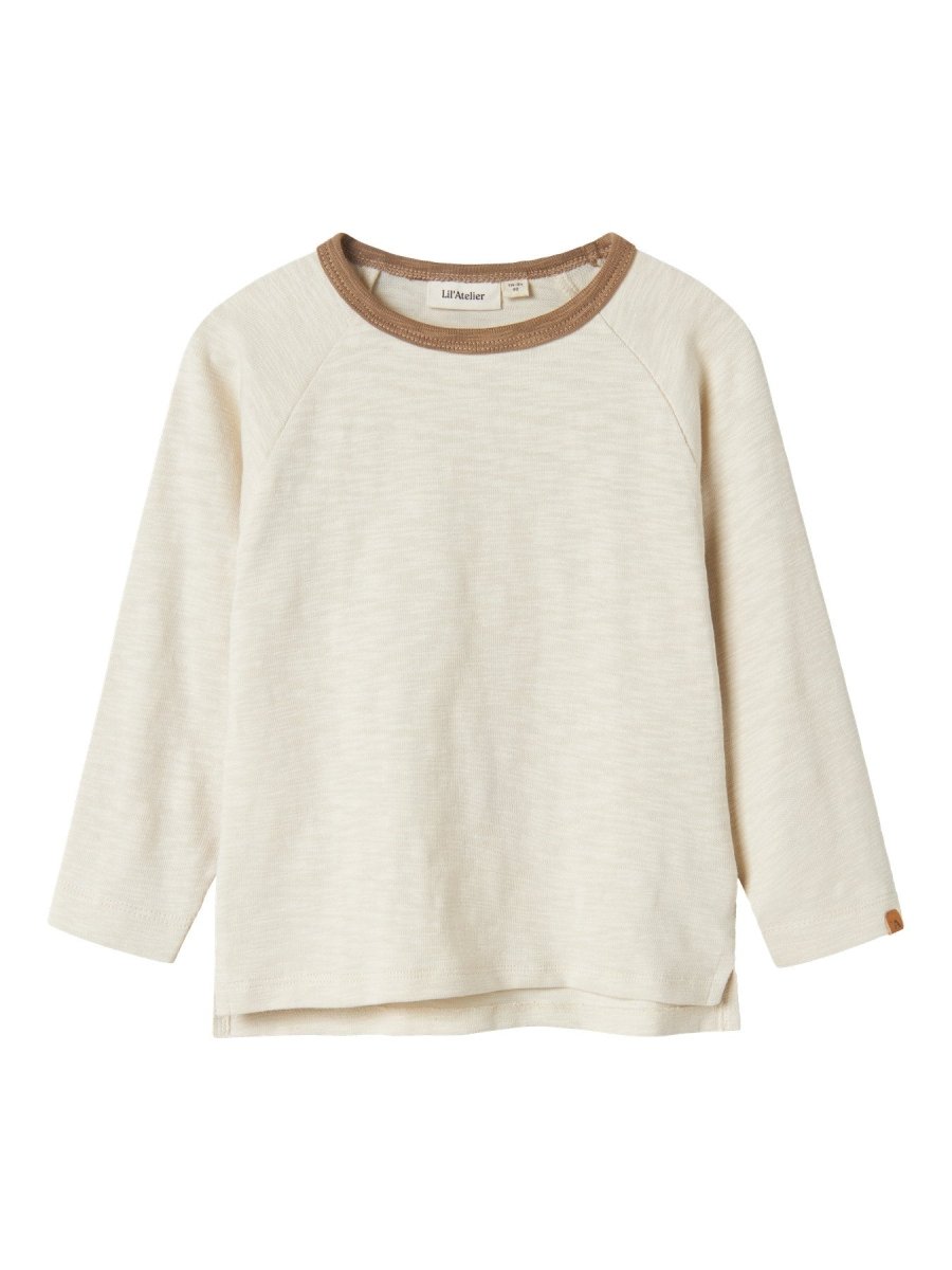 Lil' Atelier Mini ORVILLE LS LOOSE TOP - Turtledove | Torgunns Barneklær AS