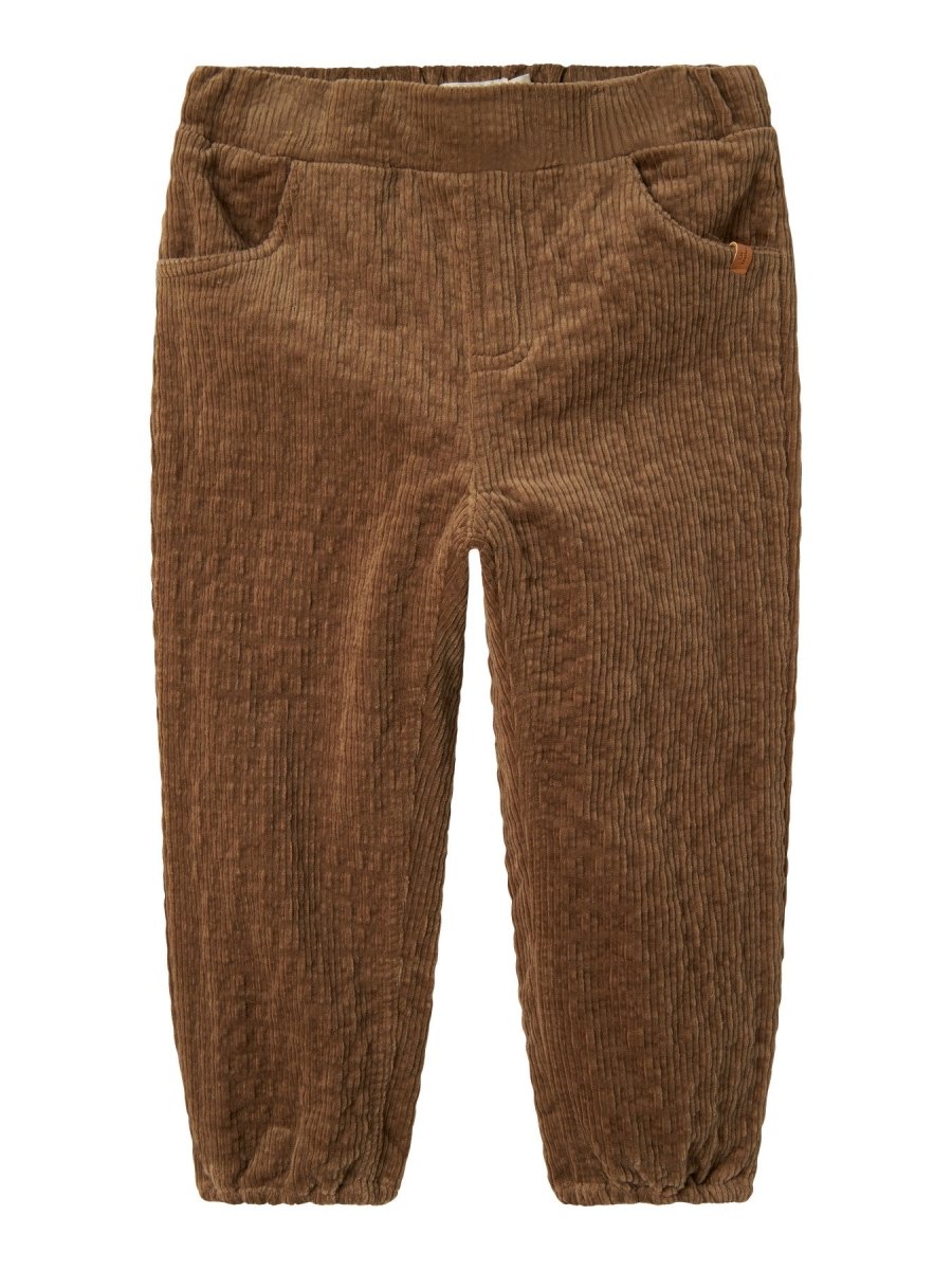 Lil' Atelier Mini OSMUND LOOSE CORD PANT - Sepia Tint | Torgunns Barneklær AS