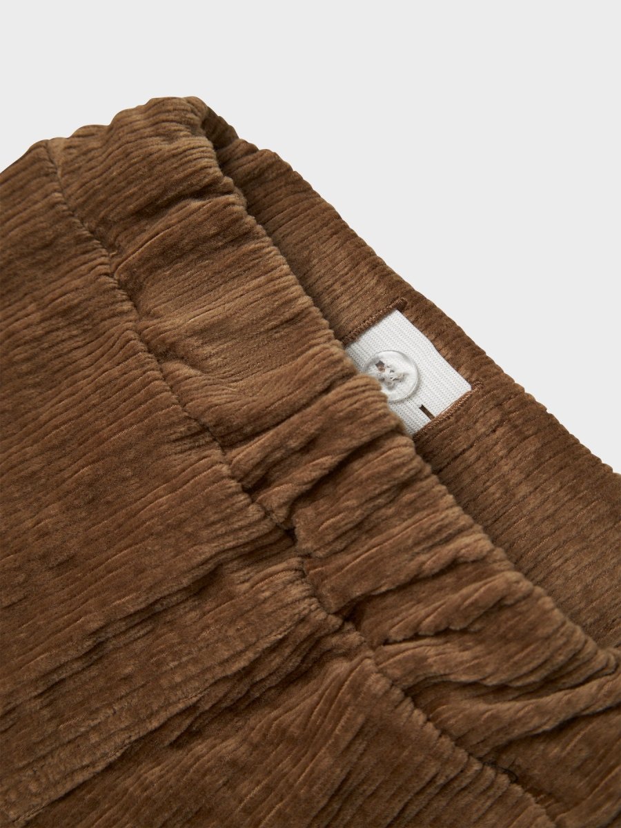Lil' Atelier Mini OSMUND LOOSE CORD PANT - Sepia Tint | Torgunns Barneklær AS