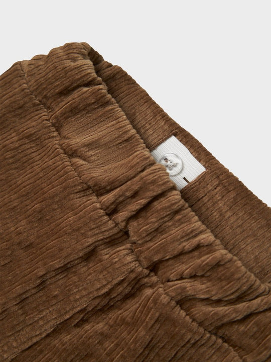 Lil' Atelier Mini OSMUND LOOSE CORD PANT - Sepia Tint | Torgunns Barneklær AS