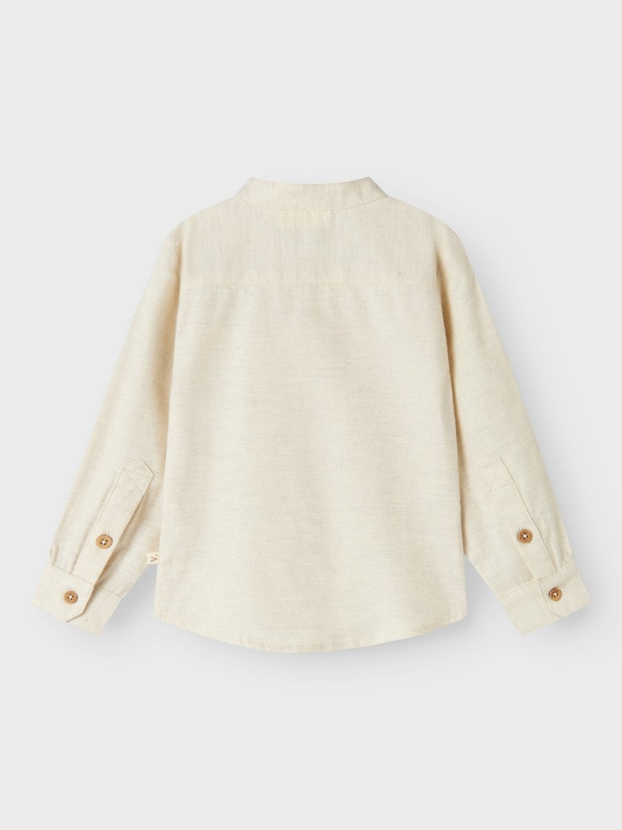 Lil' Atelier Mini OTTO LS SHIRT - Turtledove | Torgunns Barneklær AS