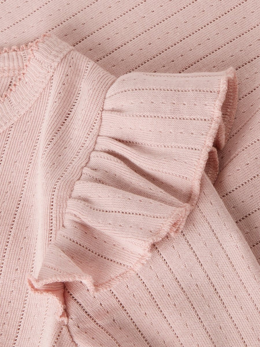 Lil' Atelier Mini Rachel Nan Ls Slim Top - Misty Rose | Torgunns Barneklær AS