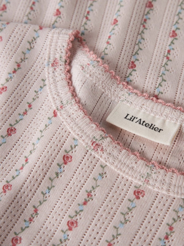 Lil Atelier Mini RACHELLO DAP SLIM topp - Morganite | Flower | Torgunns Barneklær AS