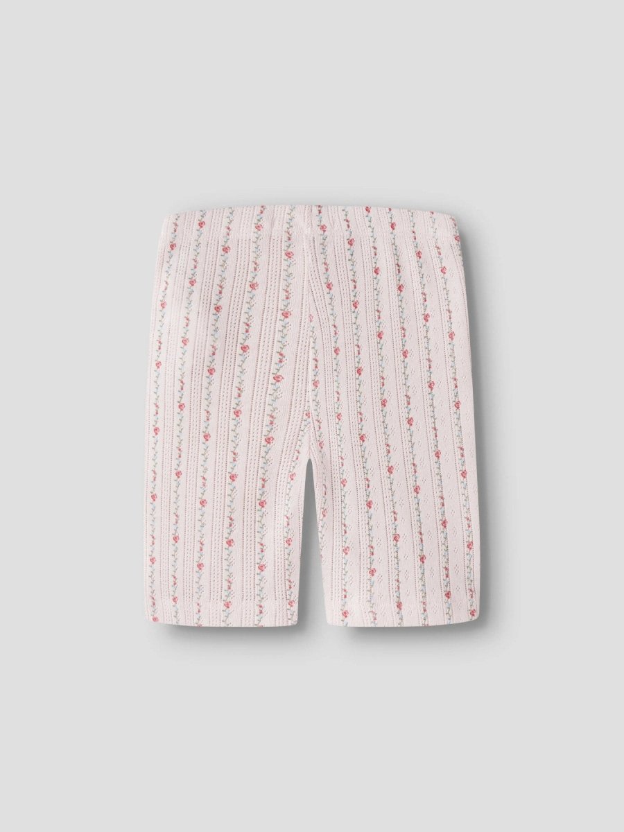 Lil Atelier Mini RACHELLO DUNA SLIM BIKER shorts - Morganite | Flower | Torgunns Barneklær AS