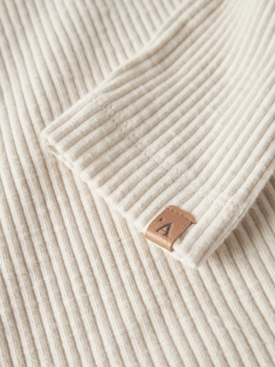 Lil' Atelier Mini RAJO MAK LS SLIM TOP - Turtledove | Torgunns Barneklær AS