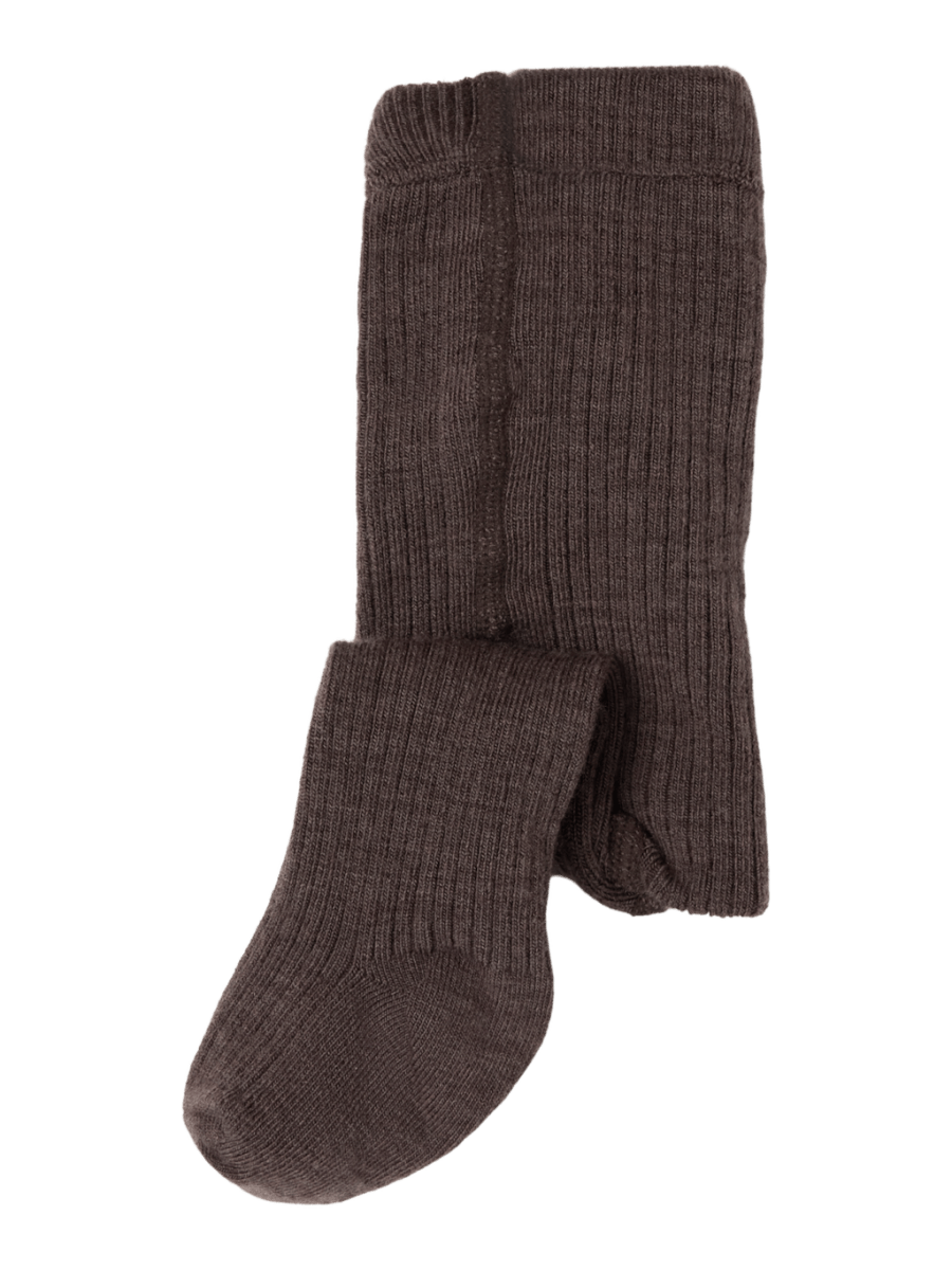 Lil' Atelier MINI RAKEL IBI PANTYHOSE WO/PO - Shitake | Torgunns Barneklær AS