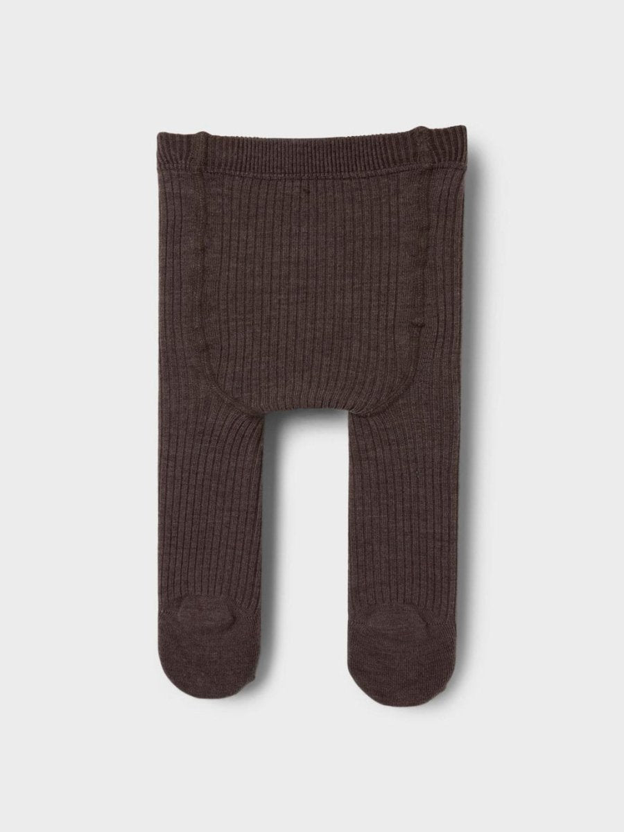 Lil' Atelier MINI RAKEL IBI PANTYHOSE WO/PO - Shitake | Torgunns Barneklær AS