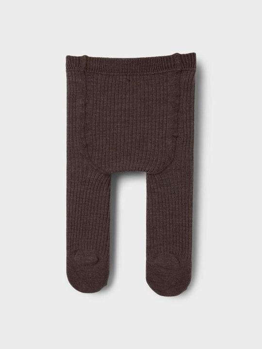 Lil' Atelier MINI RAKEL IBI PANTYHOSE WO/PO - Shitake | Torgunns Barneklær AS