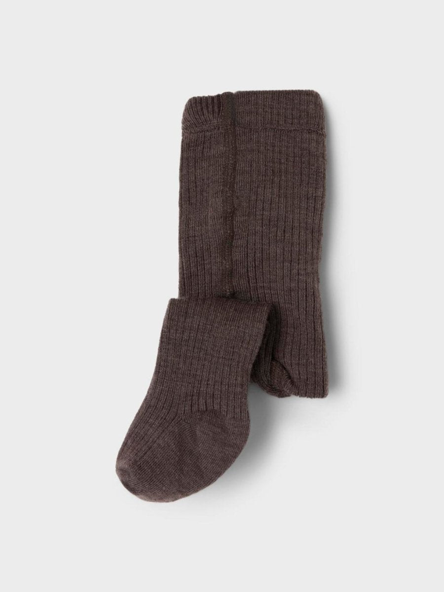 Lil' Atelier MINI RAKEL IBI PANTYHOSE WO/PO - Shitake | Torgunns Barneklær AS
