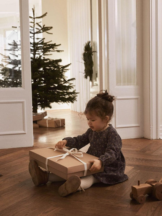 Lil' Atelier Mini RAKEL WOOL PANTYHOSE - Peyote Melange | Torgunns Barneklær AS