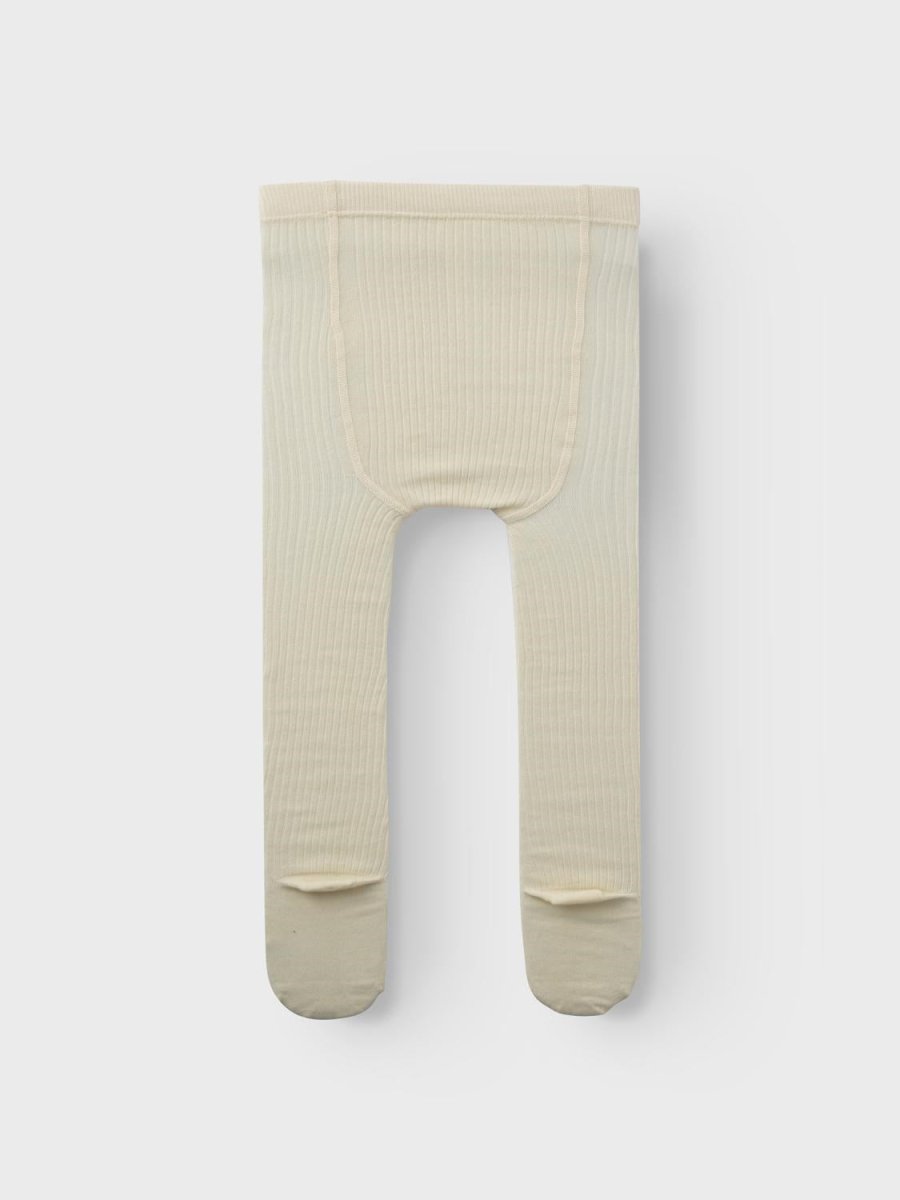 Lil' Atelier Mini RAKEL WOOL PANTYHOSE - Wood Ash | Torgunns Barneklær AS