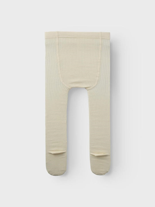 Lil' Atelier Mini RAKEL WOOL PANTYHOSE - Wood Ash | Torgunns Barneklær AS
