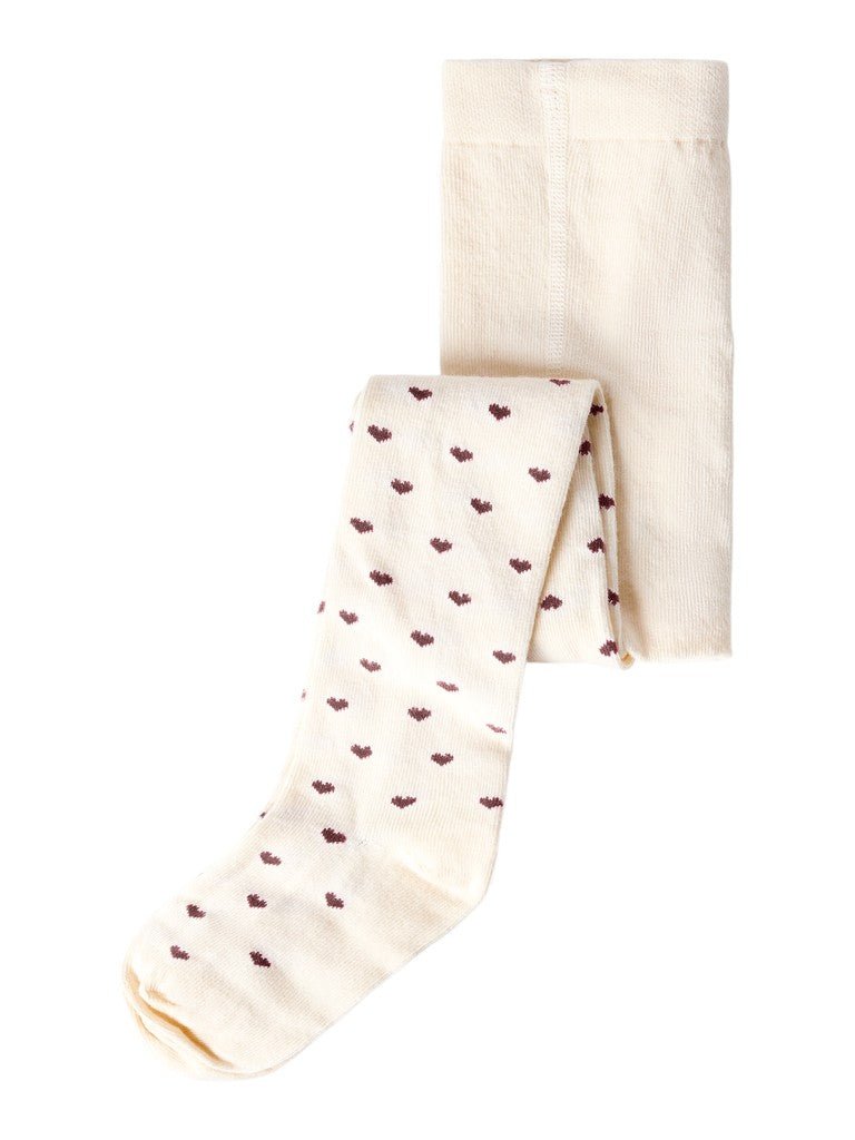 Lil' Atelier mini REBA strømpebukse - Turtledove | Rose Taupe | Torgunns Barneklær AS