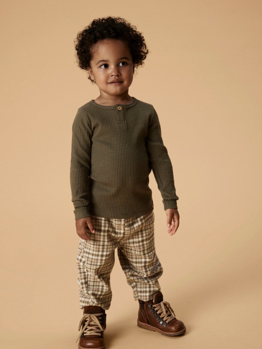 Lil' Atelier Mini REBEL BAGGY PANT - Sepia Tint | Torgunns Barneklær AS