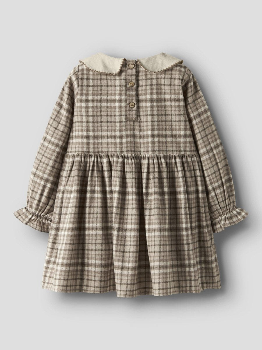 Lil' Atelier Mini REBEL LS DRESS - Sepia Tint | Torgunns Barneklær AS