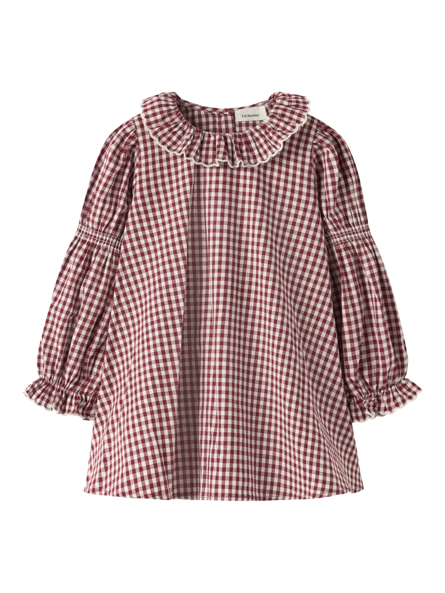 Lil' Atelier mini ROANNE kjole - Biking Red | Torgunns Barneklær AS