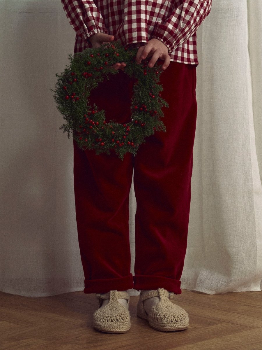 Lil' Atelier Mini SAGA SAG LOOSE PANT - Red Dahlia | Torgunns Barneklær AS