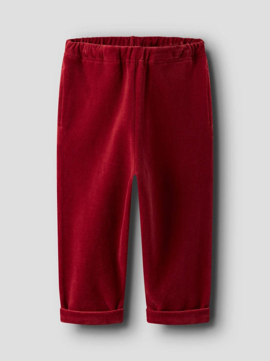 Lil' Atelier Mini SAGA SAG LOOSE PANT - Red Dahlia | Torgunns Barneklær AS