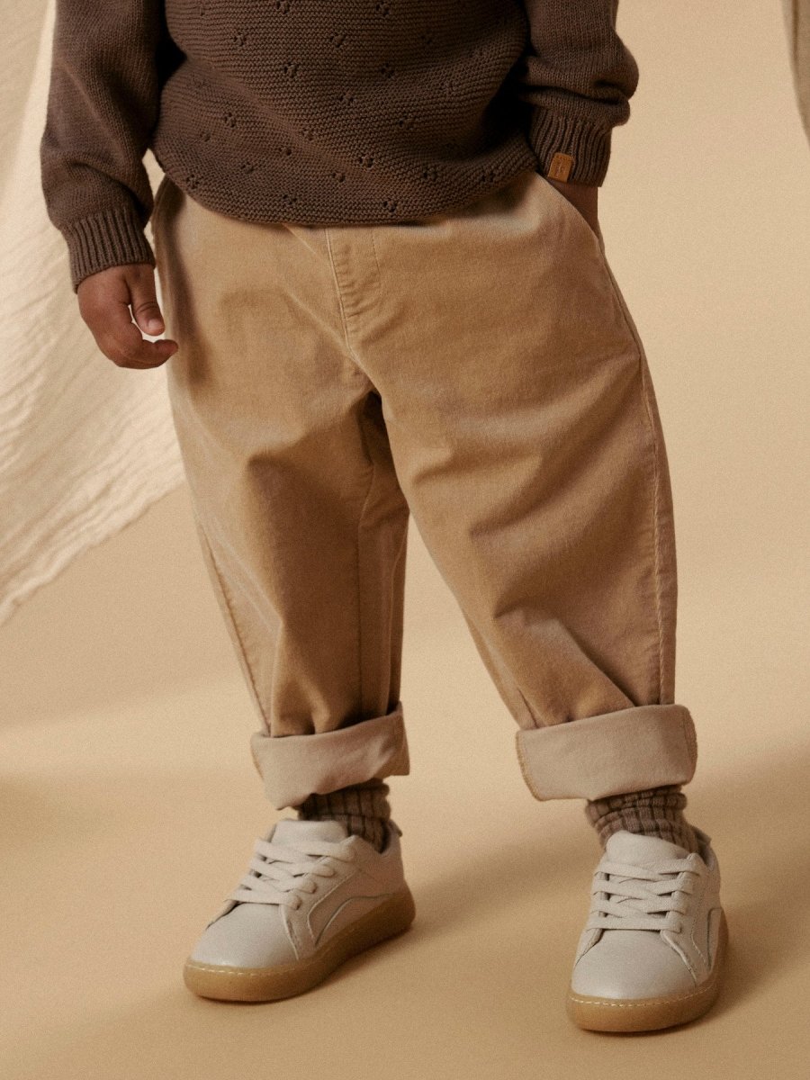 Lil' Atelier Mini SOMBA LOOSE CORD PANT - Irish Cream | Torgunns Barneklær AS