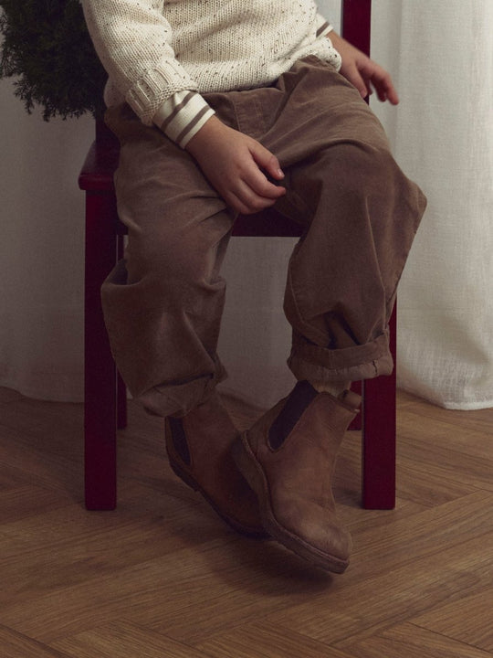 Lil' Atelier Mini SOMBA LOOSE CORD PANT - Sepia Tint | Torgunns Barneklær AS