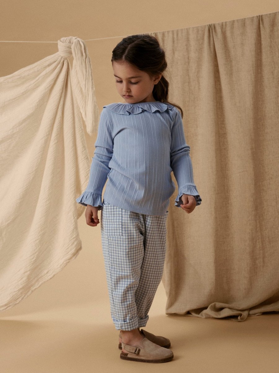 Lil' Atelier Mini TALLULA LOOSE PANT - Zen Blue | Torgunns Barneklær AS