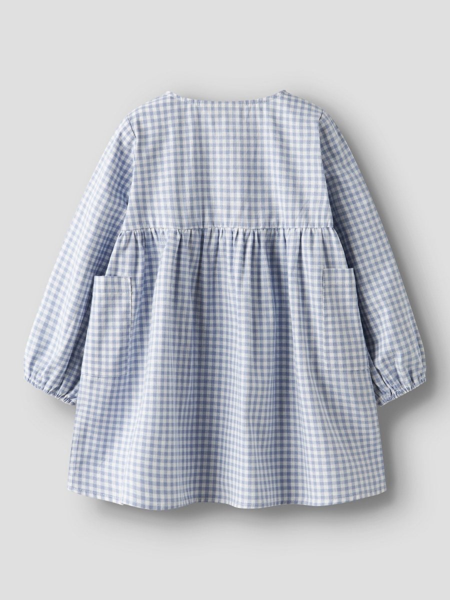 Lil' Atelier Mini TALLULA LS LOOSE DRESS - Zen Blue | Torgunns Barneklær AS