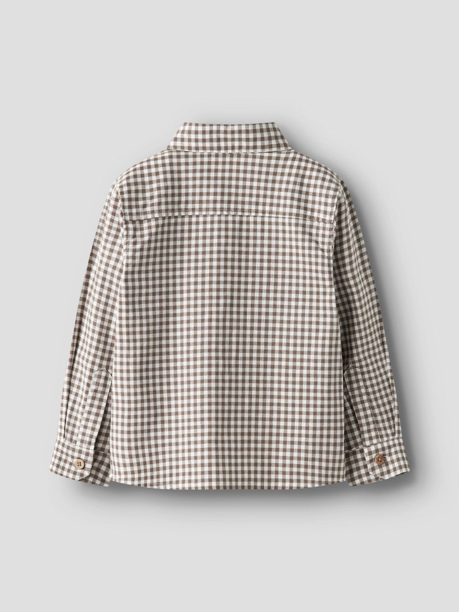 Lil' Atelier Mini TALLULA LS SHIRT - Shitake | Torgunns Barneklær AS
