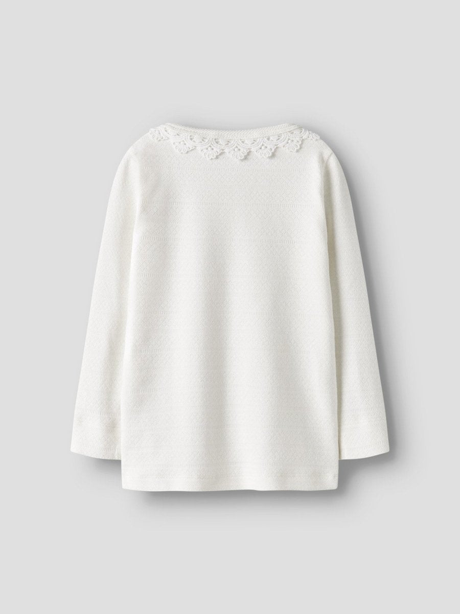 Lil' Atelier Mini TAPIA LS SLIM TOP - Coconut Milk | Torgunns Barneklær AS