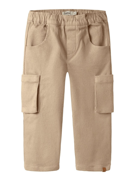 Lil' Atelier Mini TARU LOOSE TWILL PANT - Irish Cream | Torgunns Barneklær AS