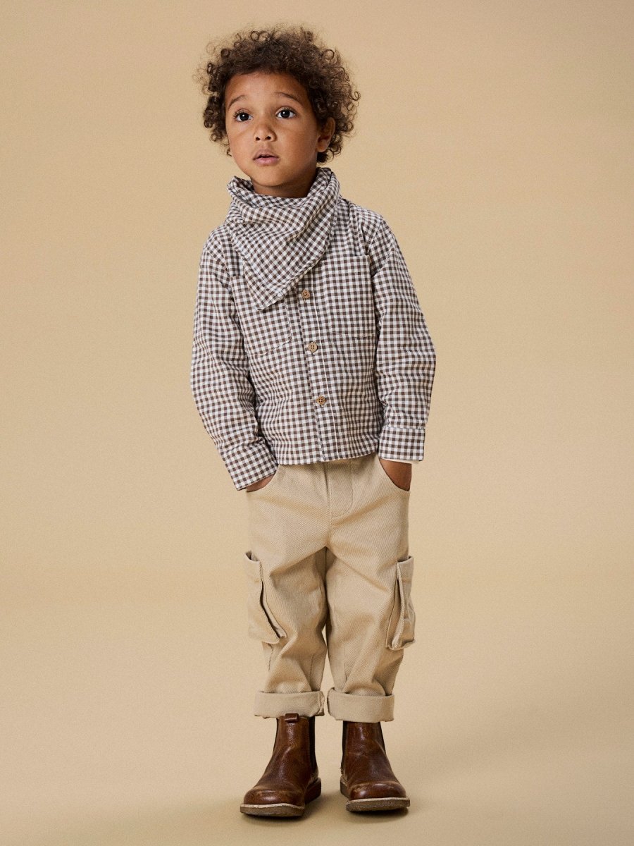 Lil' Atelier Mini TARU LOOSE TWILL PANT - Irish Cream | Torgunns Barneklær AS