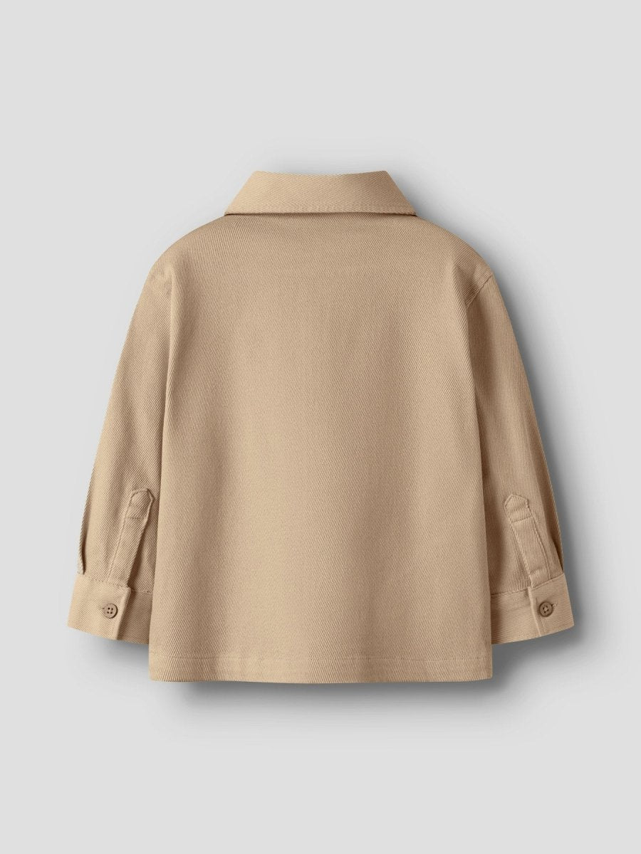 Lil' Atelier Mini TARU LOOSE TWILL SHIRT - Irish Cream | Torgunns Barneklær AS