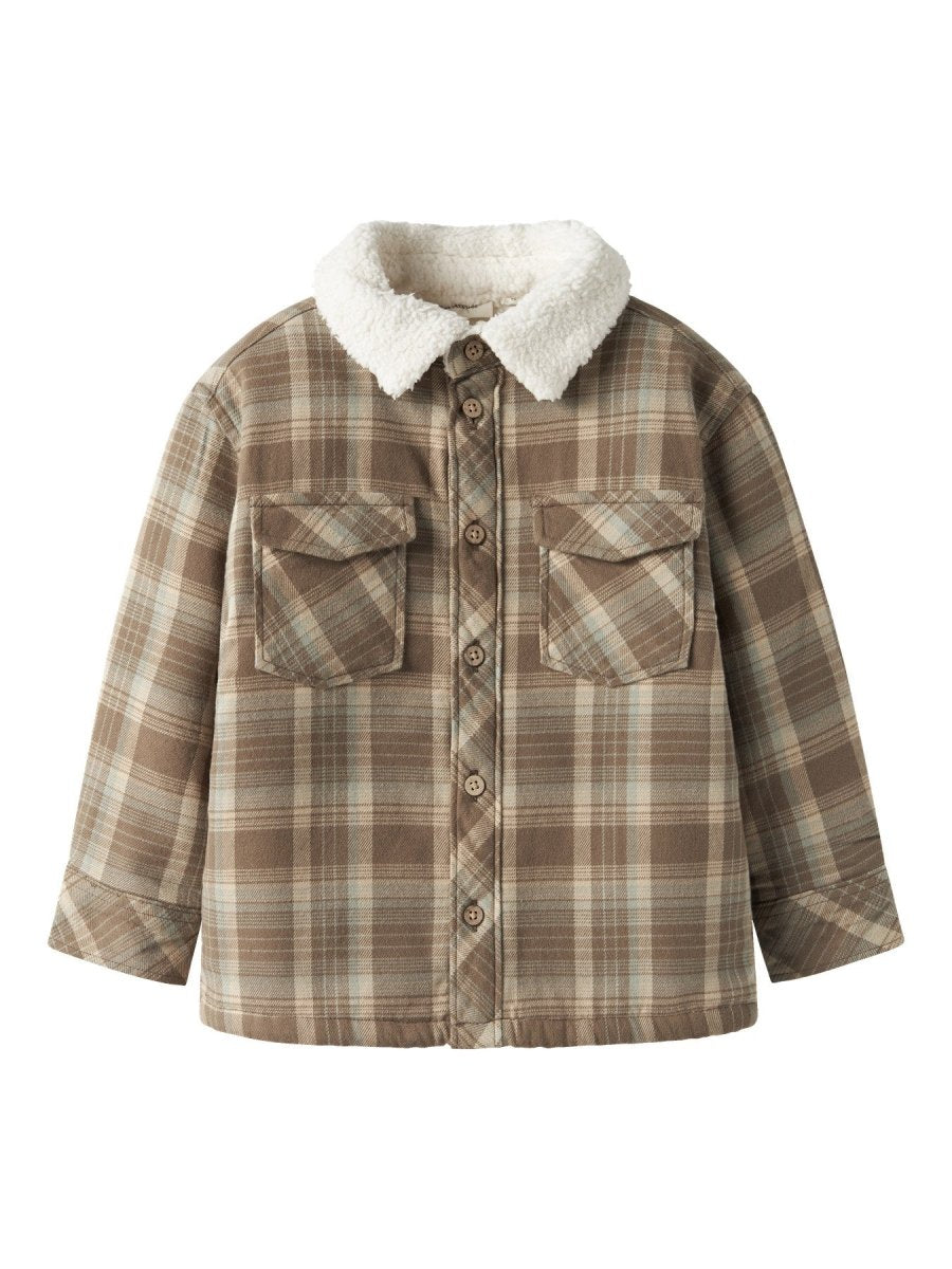 Lil' Atelier Mini TAVOR Loose Shirt - Shitake | Torgunns Barneklær AS