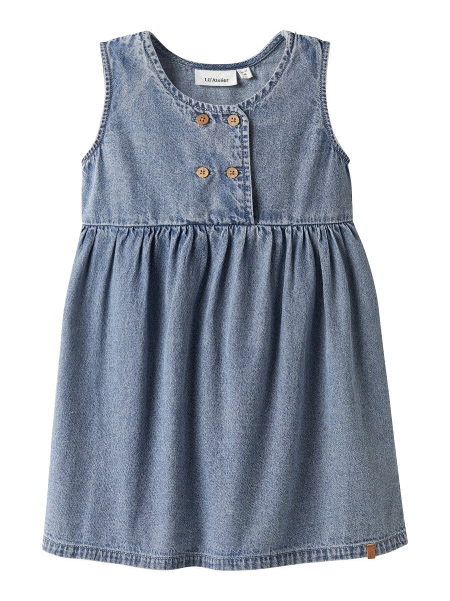 Lil' Atelier Mini TAYA DENIM SPENCER - Medium Blue Denim | Torgunns Barneklær AS