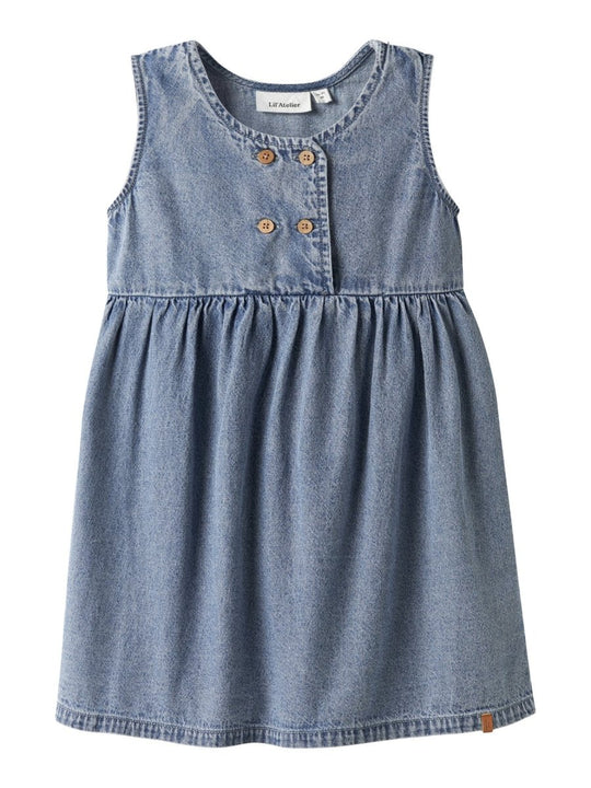Lil' Atelier Mini TAYA DENIM SPENCER - Medium Blue Denim | Torgunns Barneklær AS