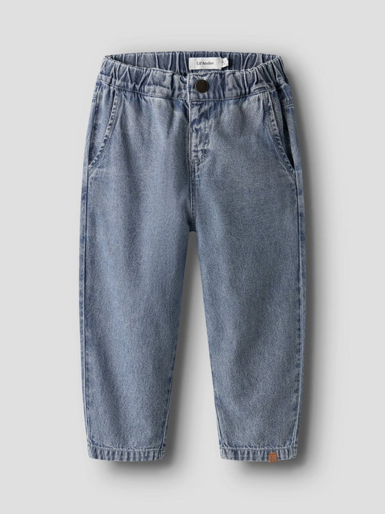 Lil' Atelier Mini TAYA LOOSE JEANS - Medium Blue Denim | Torgunns Barneklær AS