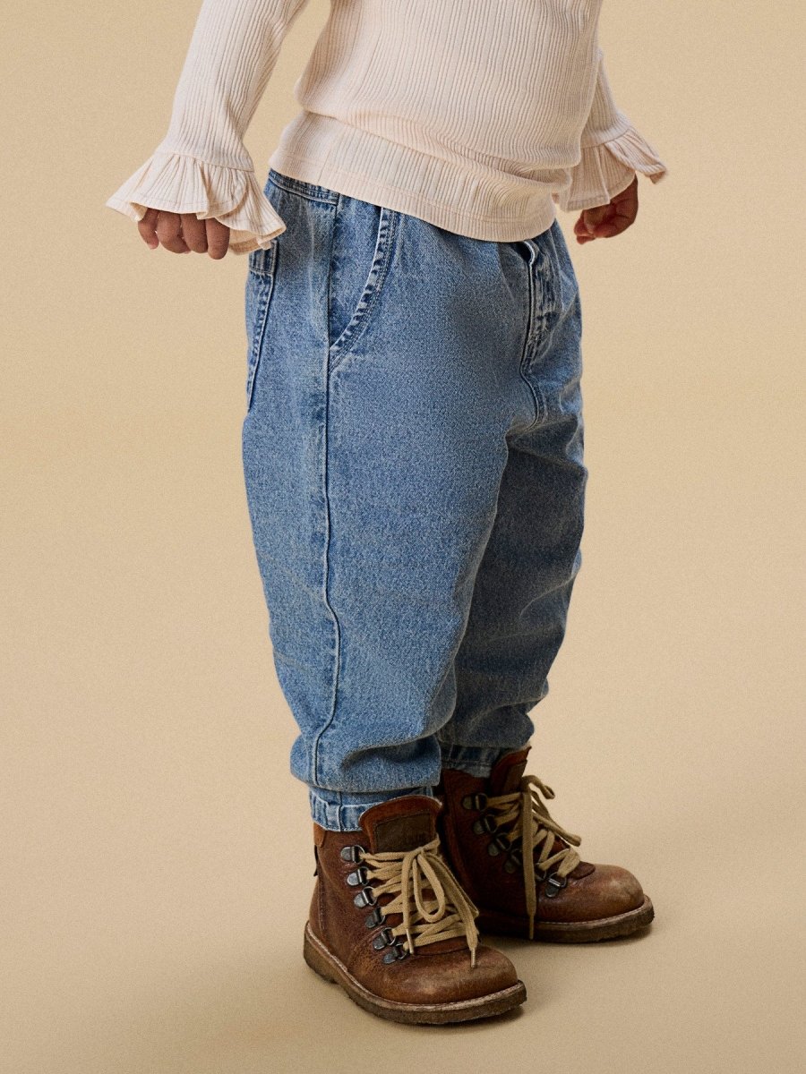 Lil' Atelier Mini TAYA LOOSE JEANS - Medium Blue Denim | Torgunns Barneklær AS