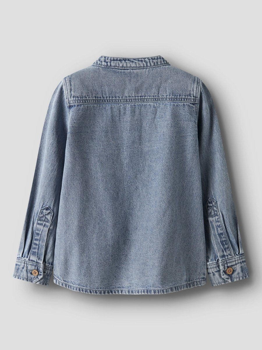Lil' Atelier Mini TAYA LS LOOSE DNM SHIRT 1166 - FD - Medium Blue Denim | Torgunns Barneklær AS