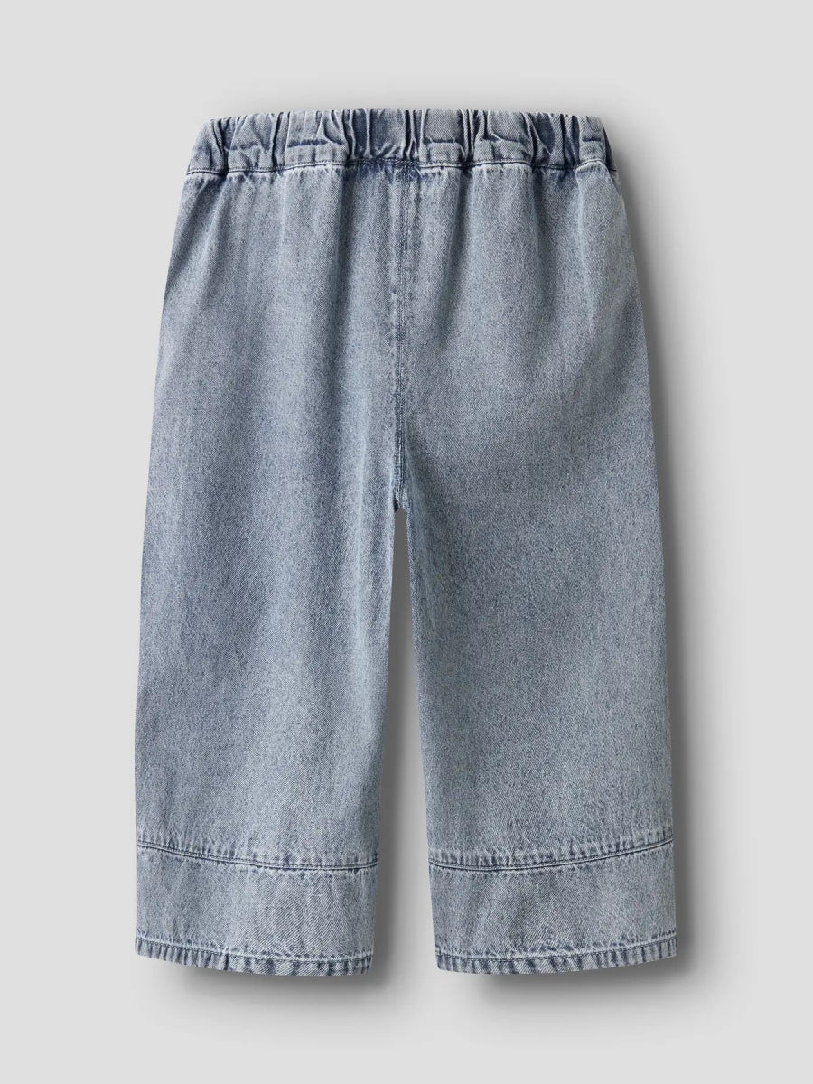 Lil' Atelier Mini TAYA WIDE JEANS - Medium Blue Denim | Torgunns Barneklær AS
