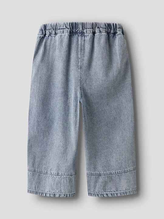Lil' Atelier Mini TAYA WIDE JEANS - Medium Blue Denim | Torgunns Barneklær AS