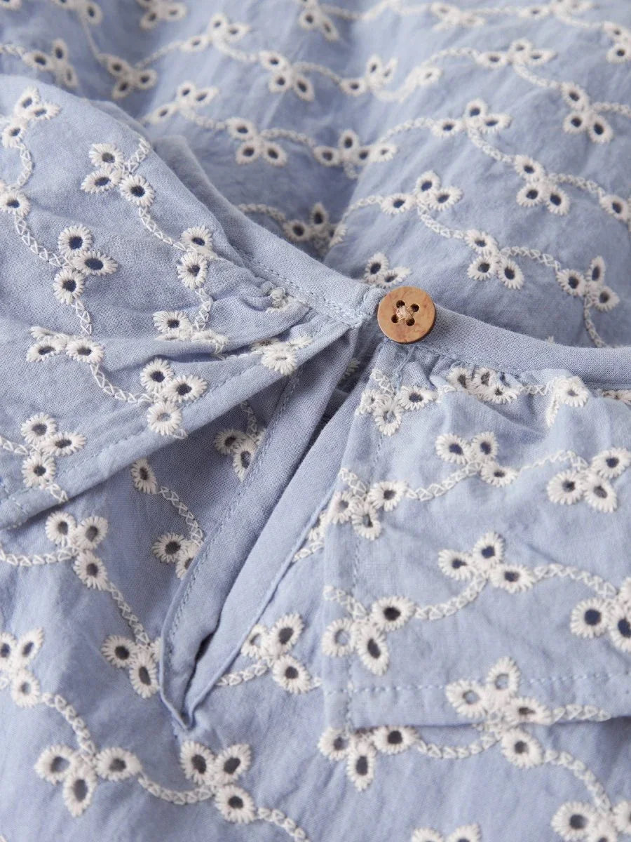 Lil' Atelier Mini TESSIE LS LOOSE DRESS - Zen Blue | Torgunns Barneklær AS