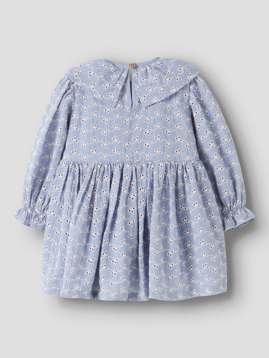 Lil' Atelier Mini TESSIE LS LOOSE DRESS - Zen Blue | Torgunns Barneklær AS