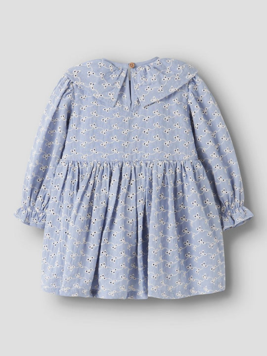 Lil' Atelier Mini TESSIE LS LOOSE DRESS - Zen Blue | Torgunns Barneklær AS