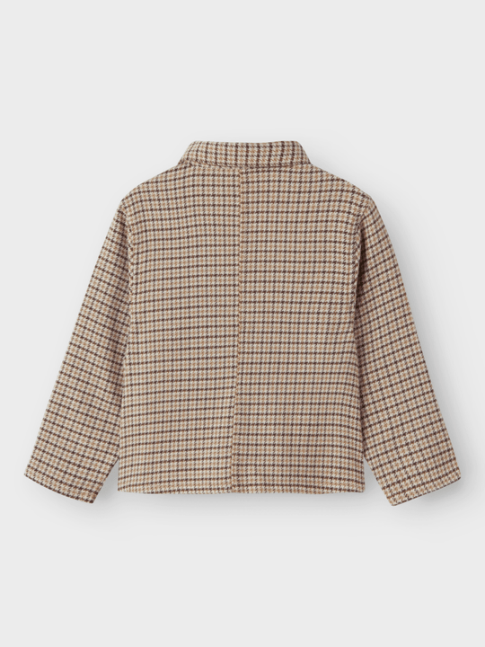 Lil' Atelier MINI TEVIN LS NREG SHIRT JACKET - Petrified Oak | Torgunns Barneklær AS