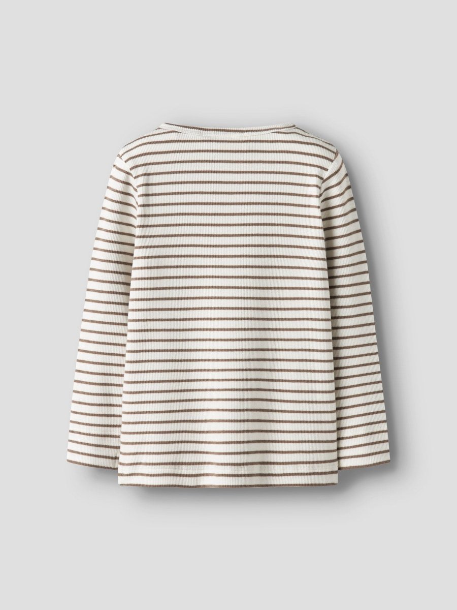 Lil' Atelier Mini TONTO TOR LS SLIM TOP - Coconut Milk | Torgunns Barneklær AS